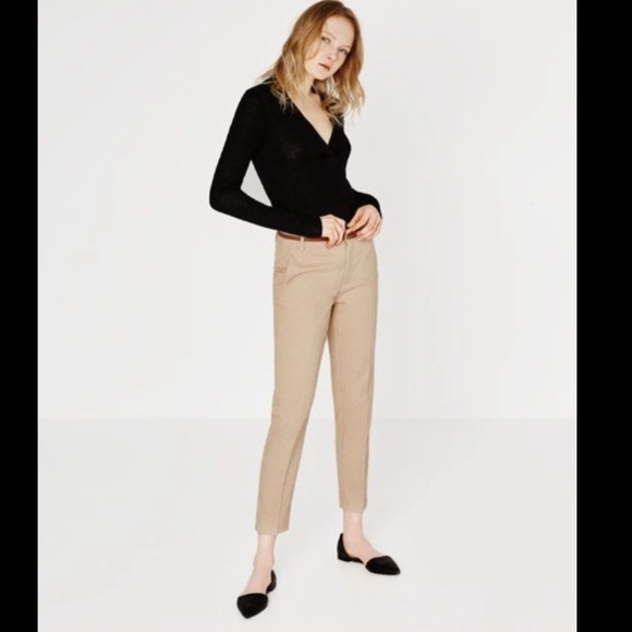 Zara Basic Collection crop chinos - Picture 1 of 7